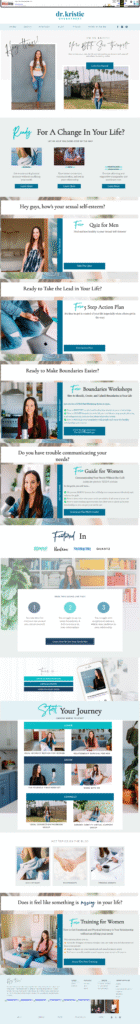 Dr. Kristie Overstreet website - main