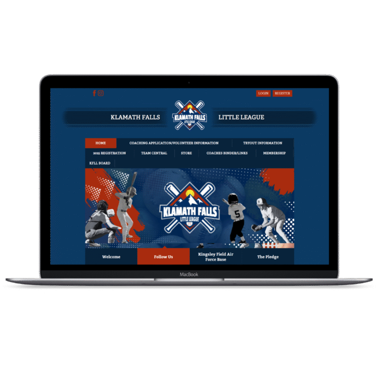 Klamath Falls Little League - Website Design