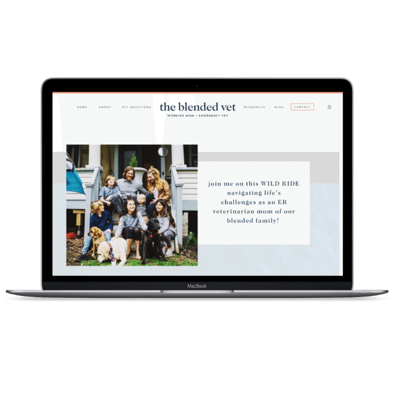 The Blended Vet - WordPress Website Design