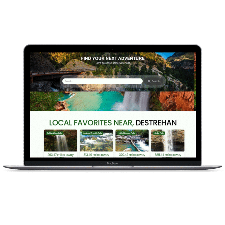 Waterfall Guides - Website Design