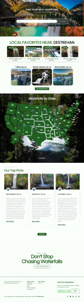 Waterfalls Guide - Plan your next waterfall adventure - [waterfallguides.com]
