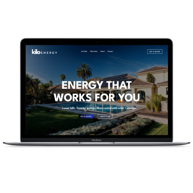 Kilo Energies - Squarespace Website Design (1)