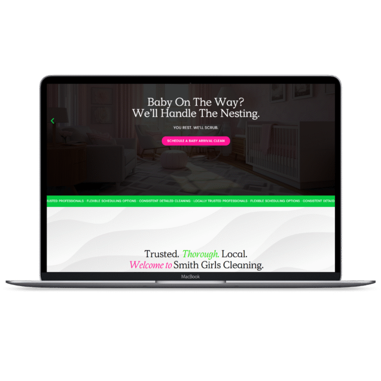 Smith Girls Cleaning - Elementor Cleaning Company Website