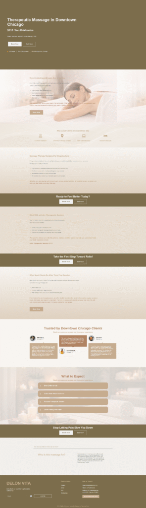 Delon Vita - Massage Therapy Chicago - Home