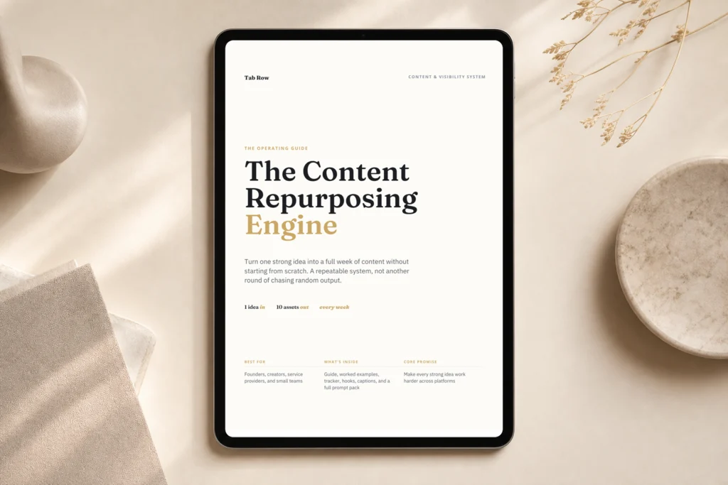 The Content Repurposing Engine - tabrow